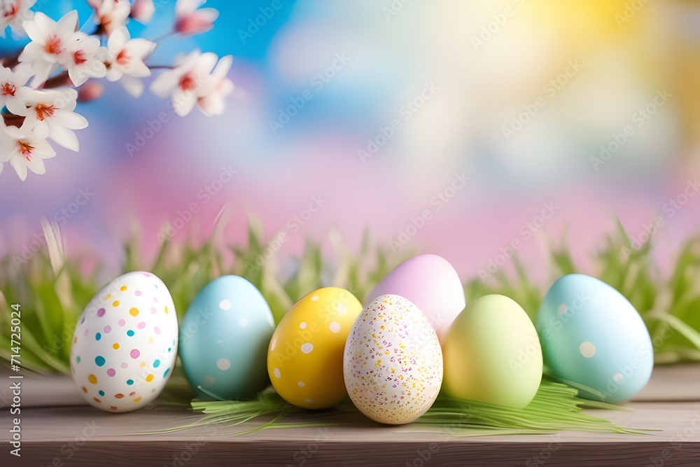 easter eggs in grass easter eggs in grass