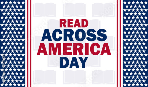 Read Across America Day Vector Illustration. Suitable for greeting card, poster and banner.