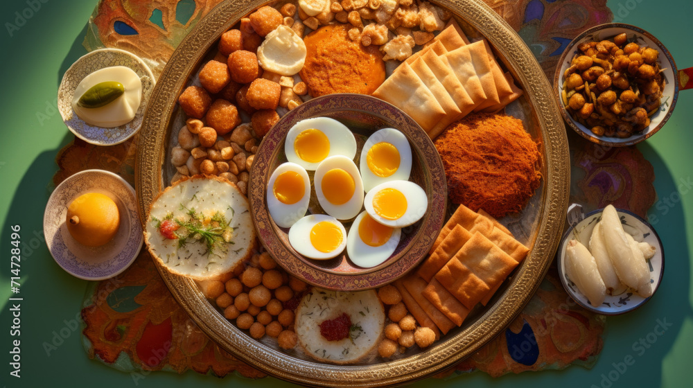 A plate of Tunisian brik, a crispy fried pastry filled with eggs and tuna, a popular iftar dish