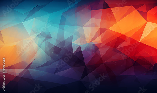 Abstract colorful polygonal background.