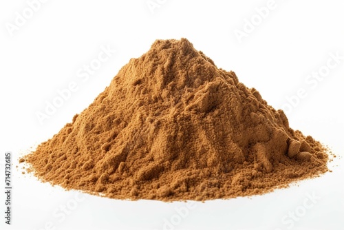 pile of soil isolated on white background
