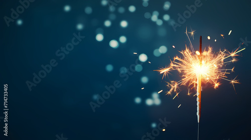 Beautiful fireworks background at night for holiday decoration