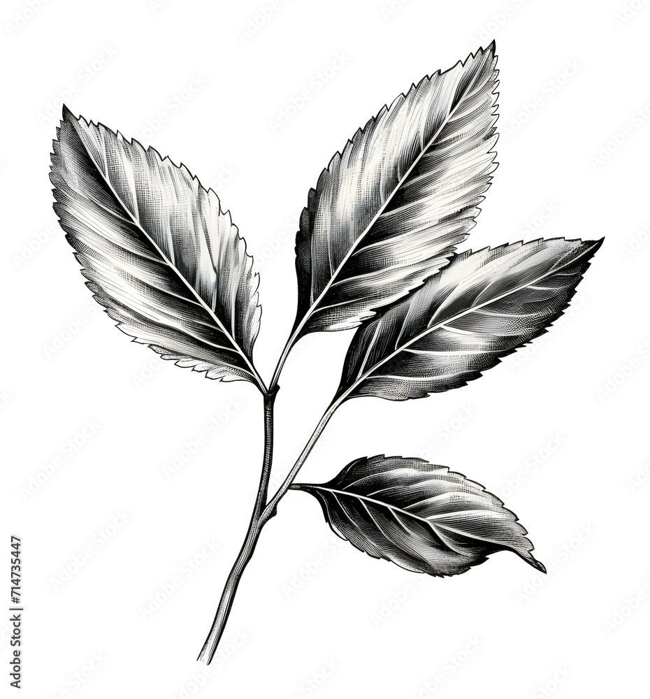 line drawing of mint leaves, illustration, herb, png file, isolate background. line drawing of mint leaves, illustration, herb, png file, isolate background.