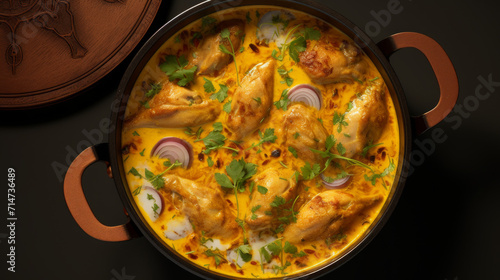 Rich and creamy chicken korma, a flavorful dish often served during Ramadan