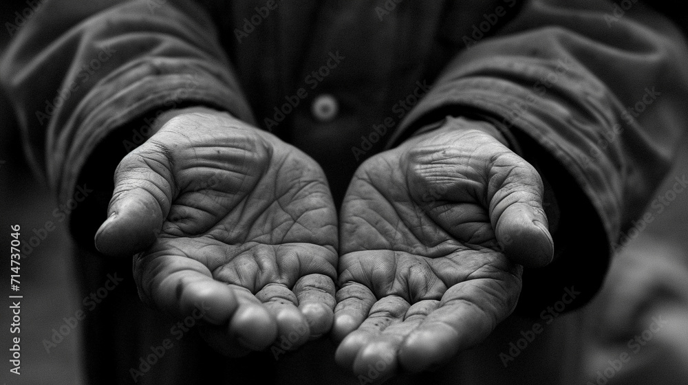 hands of old person
