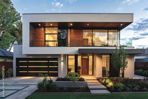 a beautiful residential luxury stylish modern house architecture