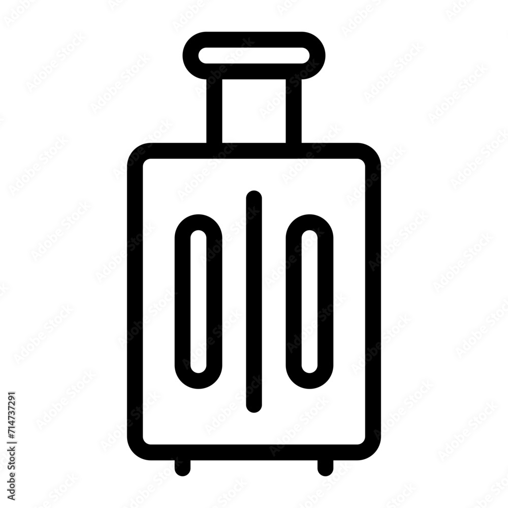 This is the Luggage icon from the Hotel icon collection with an Outline style This is the Luggage icon from the Hotel icon collection with an Outline style