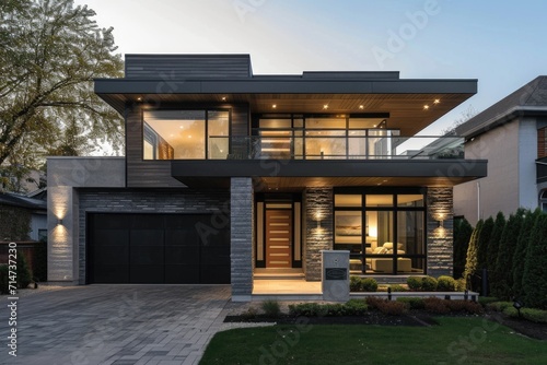 a beautiful residential luxury stylish modern house architecture © DailyLifeImages