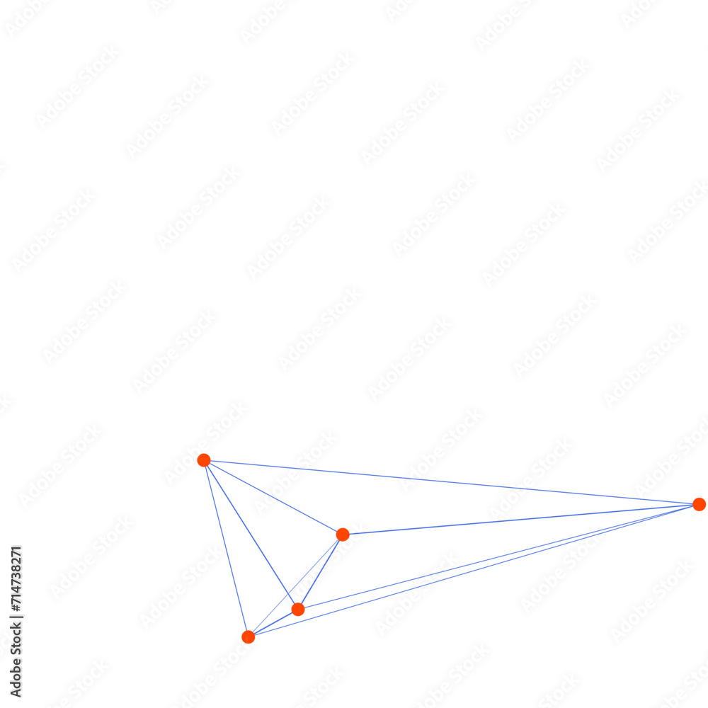 An abstract cut out transparent node network futuristic design element An abstract cut out transparent node network futuristic design element