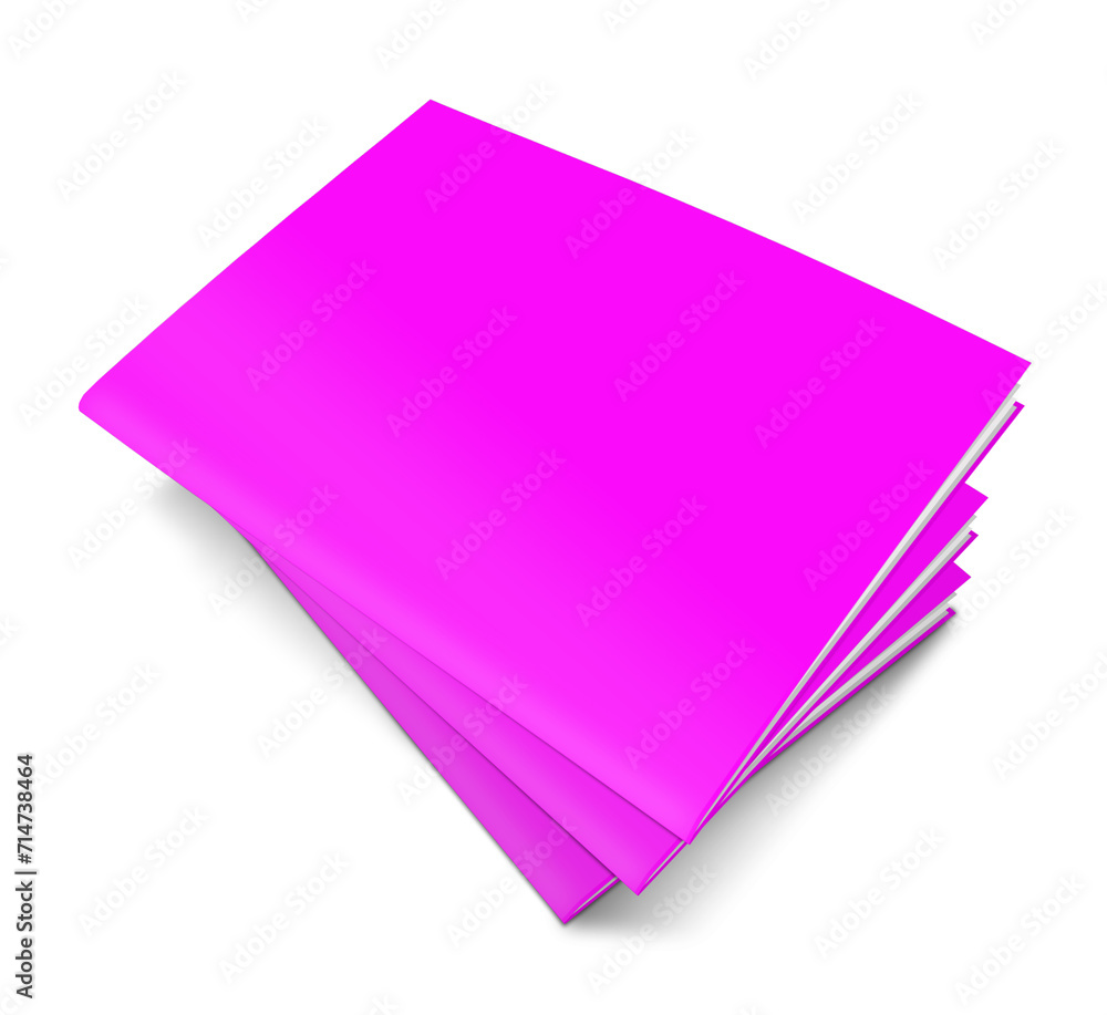 Magenta magazine blank template for presentation layouts and design ...