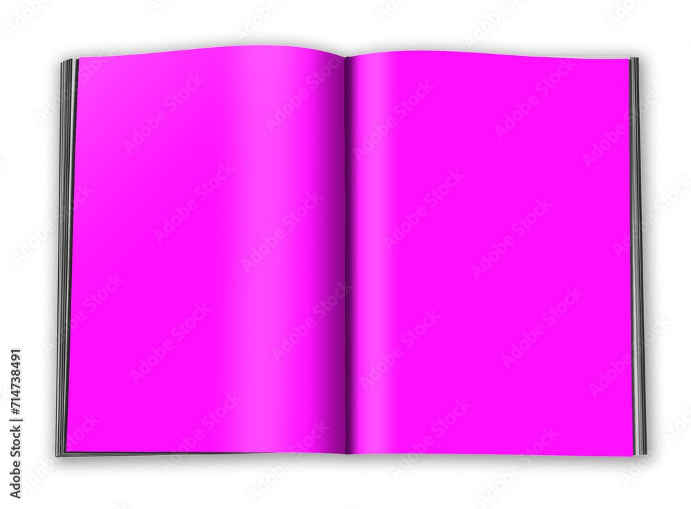 Magenta magazine blank template for presentation layouts and design ...