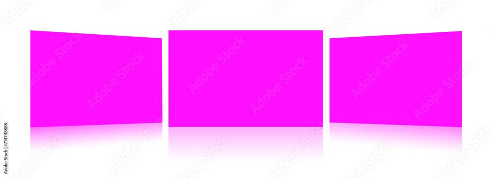 Naklejka premium Magenta Insert report or screenshoot blank template for presentation layouts and design.
