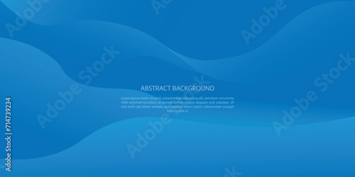 Teal background. Abstract very saturated light bluish cyan pattern with translucent curved line. Vector EPS 10