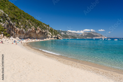 The beach of Cala Luna, famous bay in the Orosei gulf in east Sardinia