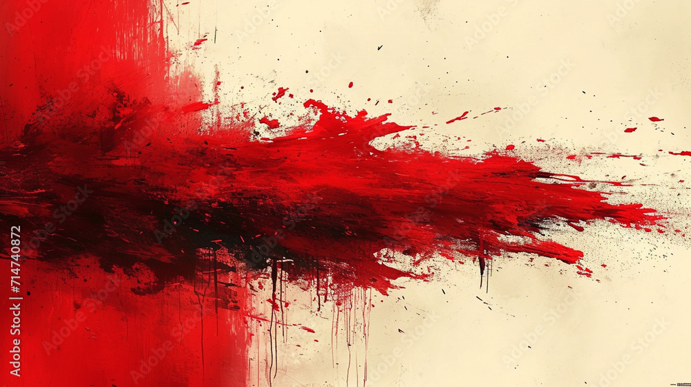 Red brush strokes illustrated dynamic background Red brush strokes illustrated dynamic background