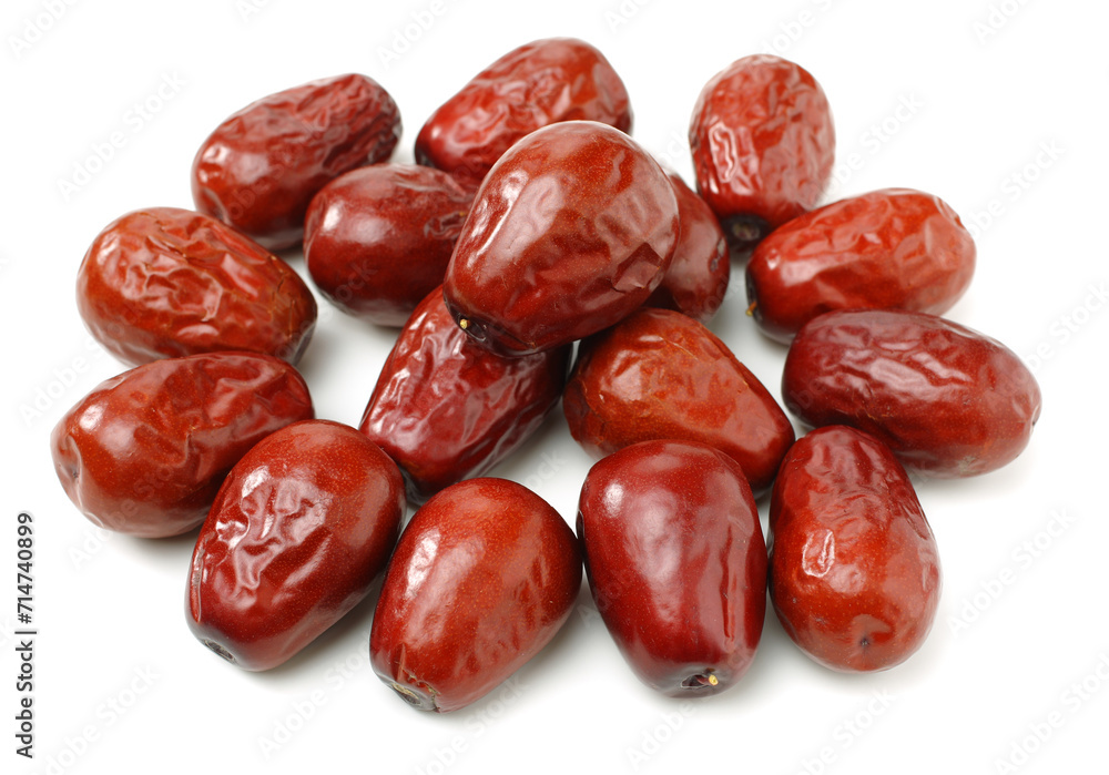 red date on white background red date on white background