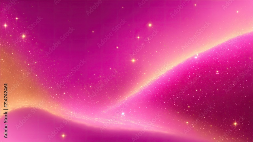 Pink background with a scattering of gold sparkles abstract Background Pink background with a scattering of gold sparkles abstract Background