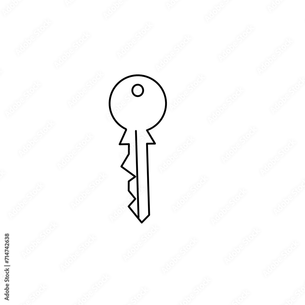 Simple Key Line Icon Simple Key Line Icon