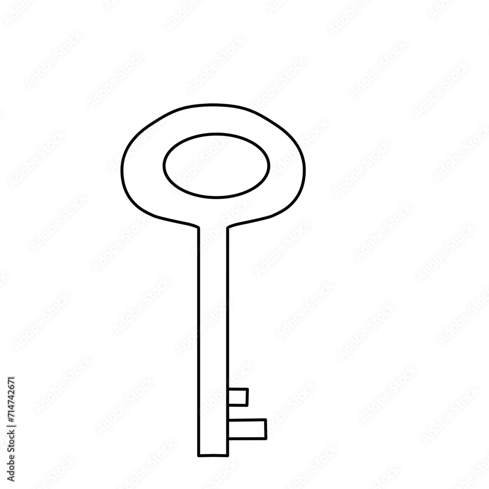 Simple Key Line Icon Simple Key Line Icon