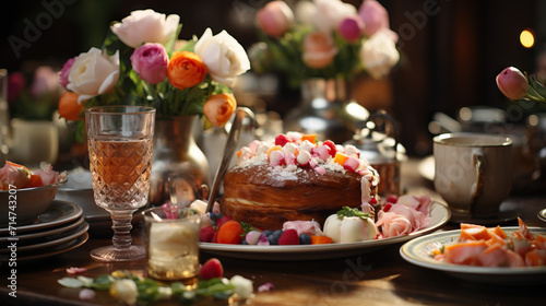 Easter Brunch Extravaganza Featuring Glazed Ham  Quiche Lorraine  and Delectable Carrot Cake