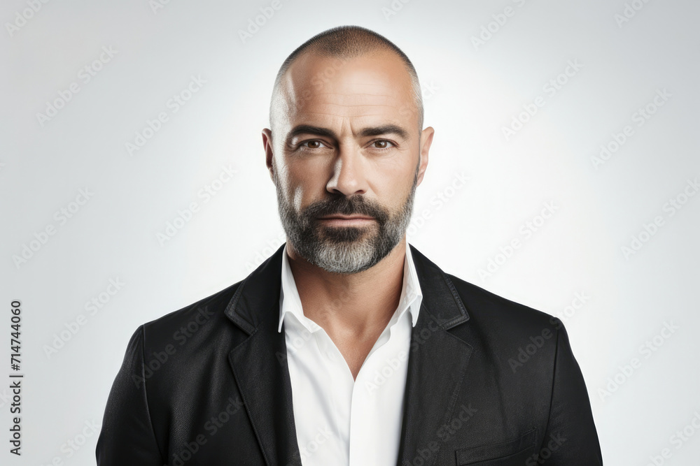 Looking man caucasian beard male face adult attractive confident guy portrait background isolated person Looking man caucasian beard male face adult attractive confident guy portrait background isolated person
