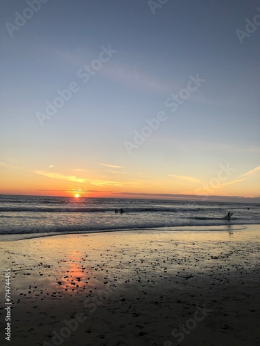 sunset on the beach