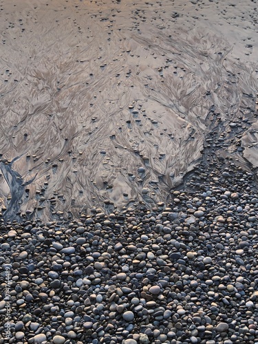 water and stones