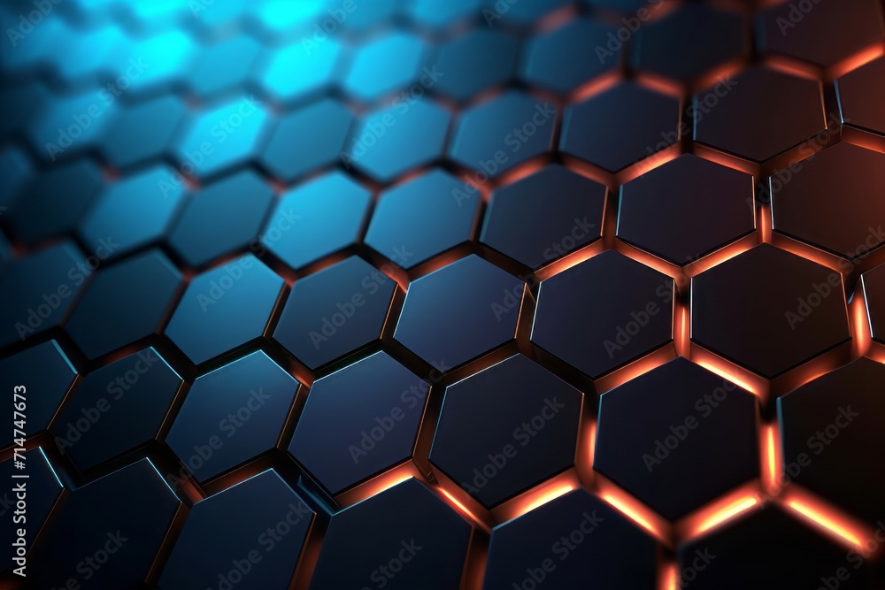 abstract hexagon background with lights abstract hexagon background with lights