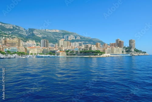 view of a beautiful old urban cityscape skyline with water from a boat