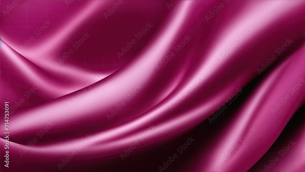 Fototapeta premium Soft pastel maroon shiny satin silk swirl wave background