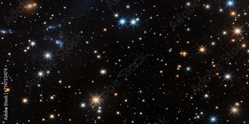 Das Universum, ein Galaxie Haufen Millionen von Lichtjahren entfernt. ai generativ © www.freund-foto.de