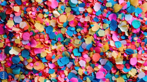 Vibrant Confetti Spread on Table