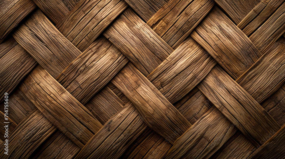 Basket Weave Pattern: Photorealistic depiction of a basket weave pattern, suitable for adding a natural and textured element to designs, textures, background Basket Weave Pattern: Photorealistic depiction of a basket weave pattern, suitable for adding a natural and textured element to designs, textures, background