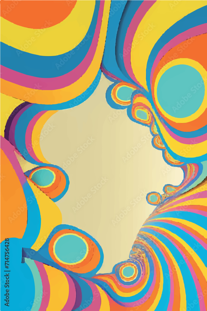 Psychedelic Summer Frame: Dive into the Colors of Spring and Summer with a Hippie-inspired Frame. Perfect for Groovy Parties, Esoteric Magic, and Vibrant Gatherings. Psychedelic Summer Frame: Dive into the Colors of Spring and Summer with a Hippie-inspired Frame. Perfect for Groovy Parties, Esoteric Magic, and Vibrant Gatherings.