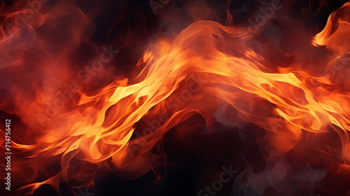 Canvastavla fire background whit orance red and bkack flames