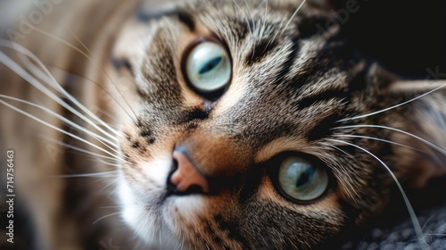 Close Up of a Cat Laying Down