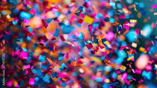 Colorful Confetti Spread on Table