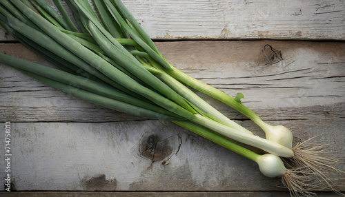 Organic Fresh Green Onions - Healthy Vegetarian Ingredient for Spring Cooking