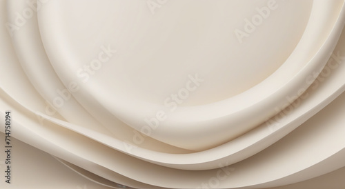 white plate on a white background