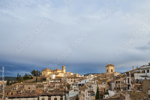 panoramic of the town of Cehegin in Murcia, Spain.