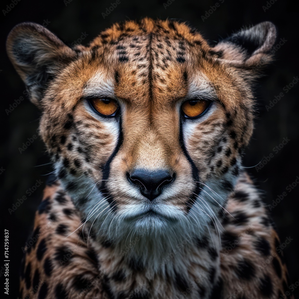 portrait of a cheetah portrait of a cheetah