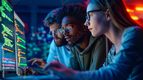 Group of People Engaged in Computer Screen