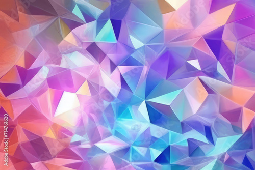 triangle background with a blue triangle and the word diamond on it. Generative AI