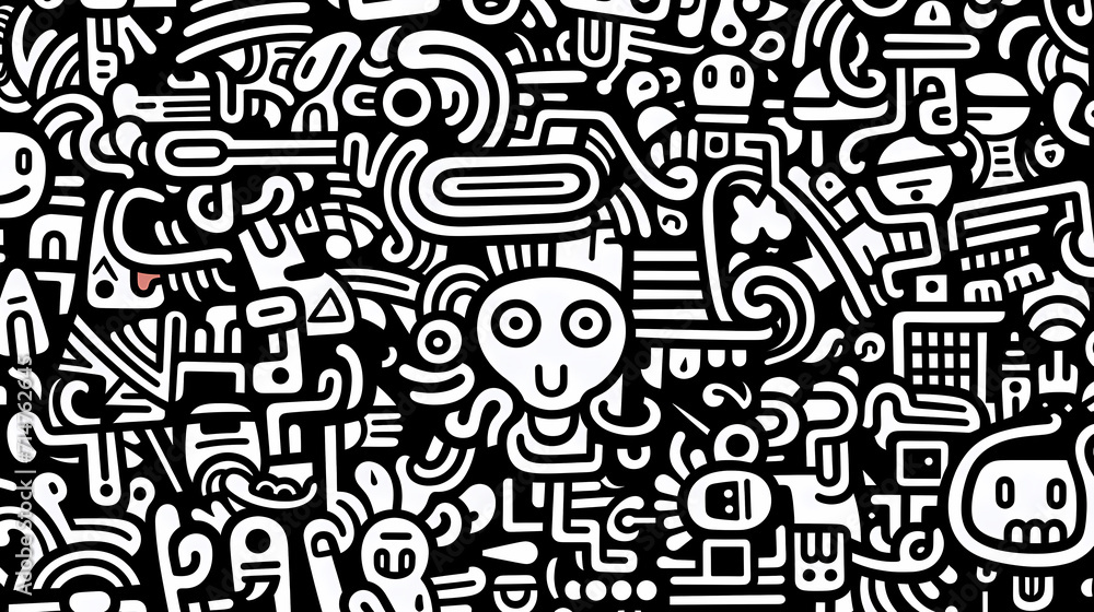 Cute graffiti art abstract background poster web page PPT, art background Cute graffiti art abstract background poster web page PPT, art background