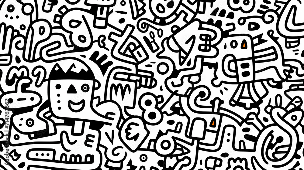 Cute graffiti art abstract background poster web page PPT, art background Cute graffiti art abstract background poster web page PPT, art background