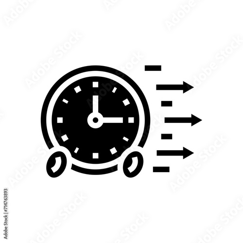 timeboxing time management glyph icon vector. timeboxing time management sign. isolated symbol illustration