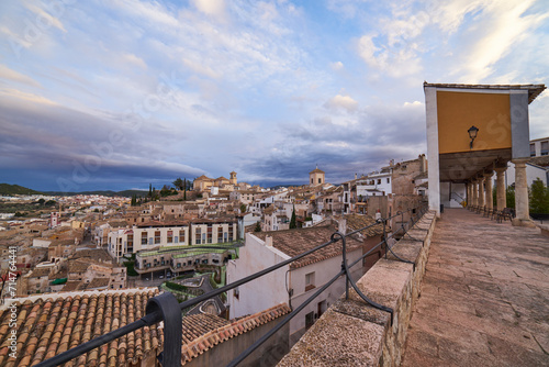 panoramic of the town of Cehegin in Murcia, Spain.