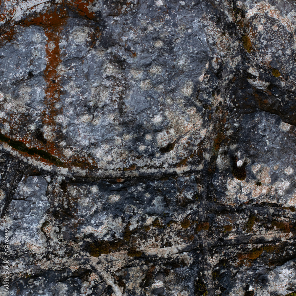 Natural, abstract stone background with moss in gray color Natural, abstract stone background with moss in gray color