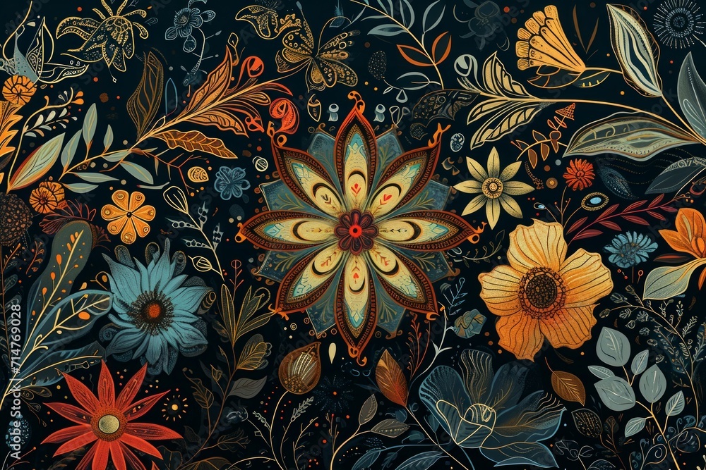 Enchanted dream gardens, blooming with fantastical flora and magical creatures - Generative AI Enchanted dream gardens, blooming with fantastical flora and magical creatures - Generative AI