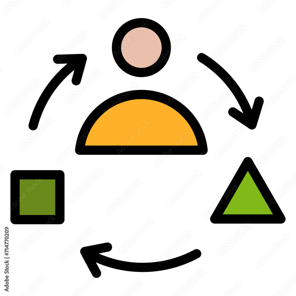 Adaptation Outline Colour Icon Adaptation Outline Colour Icon
